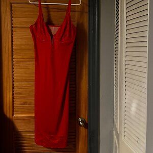Red Popilush Dress with Built in Shapwear